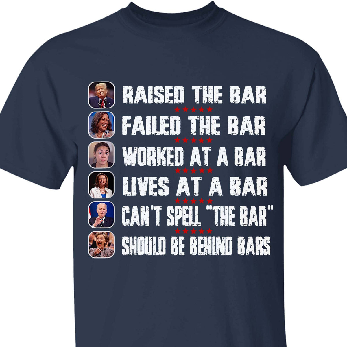 Trump Raised The Bar Harris Failed The Bar T-Shirt | Trump 2024 Shirt | Trump Supporters Shirt Dark T1213 - GOP