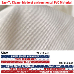 250 Year Celebration Table Runner | America 250th Anniversary Patriotic Home Decor | Independence Day Table Decoration 683643