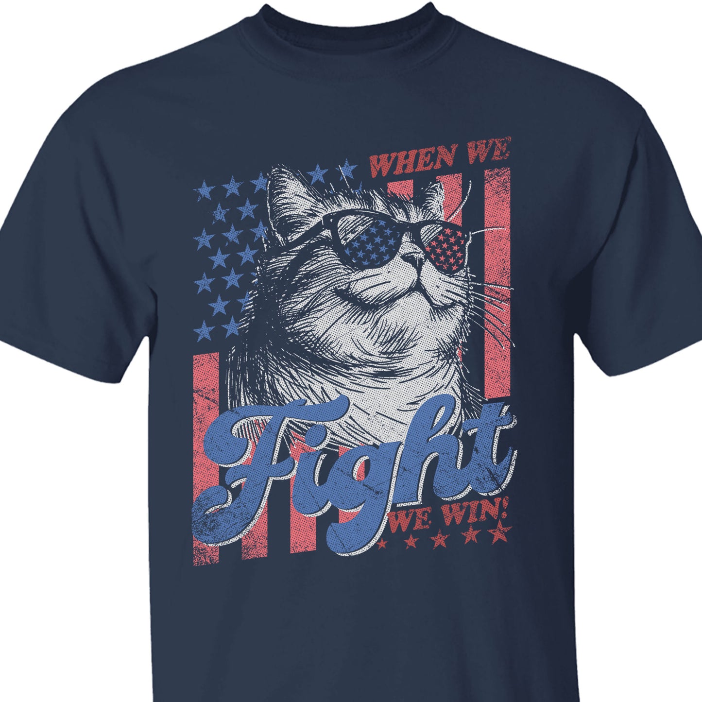 When We Fight We Win Shirt | Kamala Harris 2024 Shirt | Democrat Shirt Dark T1443 - KH2