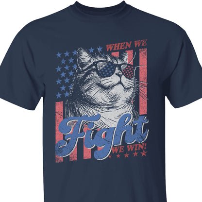 When We Fight We Win Shirt | Kamala Harris 2024 Shirt | Democrat Shirt Dark T1443 - KH2