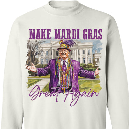 Trump Mardi Gras Shirt, Make Mardi Gras Great Again, Funny Trump Mardi Gras Sweatshirt 682008 - GOP