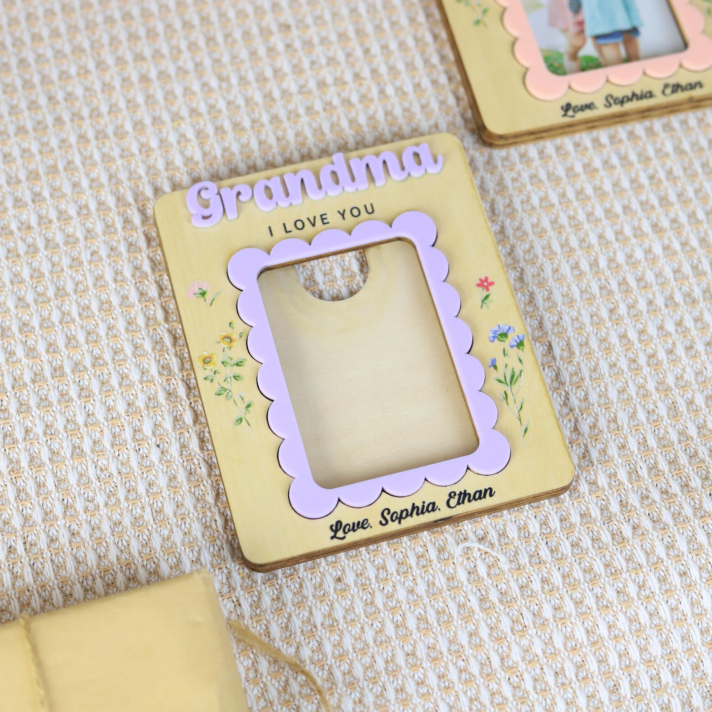 Personalized I Love You Mama Photo Magnet | Mothers Day Picture Frame | Gift For Mom,Grandma 684675