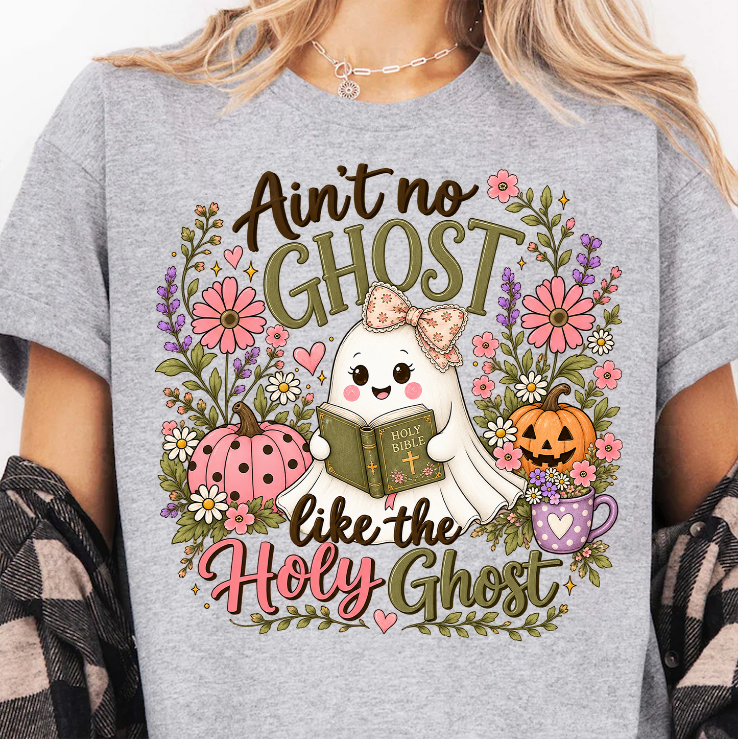 Ain’t No Ghost Like The Holy Ghost Bright Shirt, Cute Halloween Tee, Funny Gift For Halloween 686056