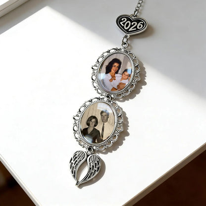 Custom Photo Bouquet Charm | Personalized Graduation Keepsake | Angel Wing Tassel Hanging For Grad Cap 684881