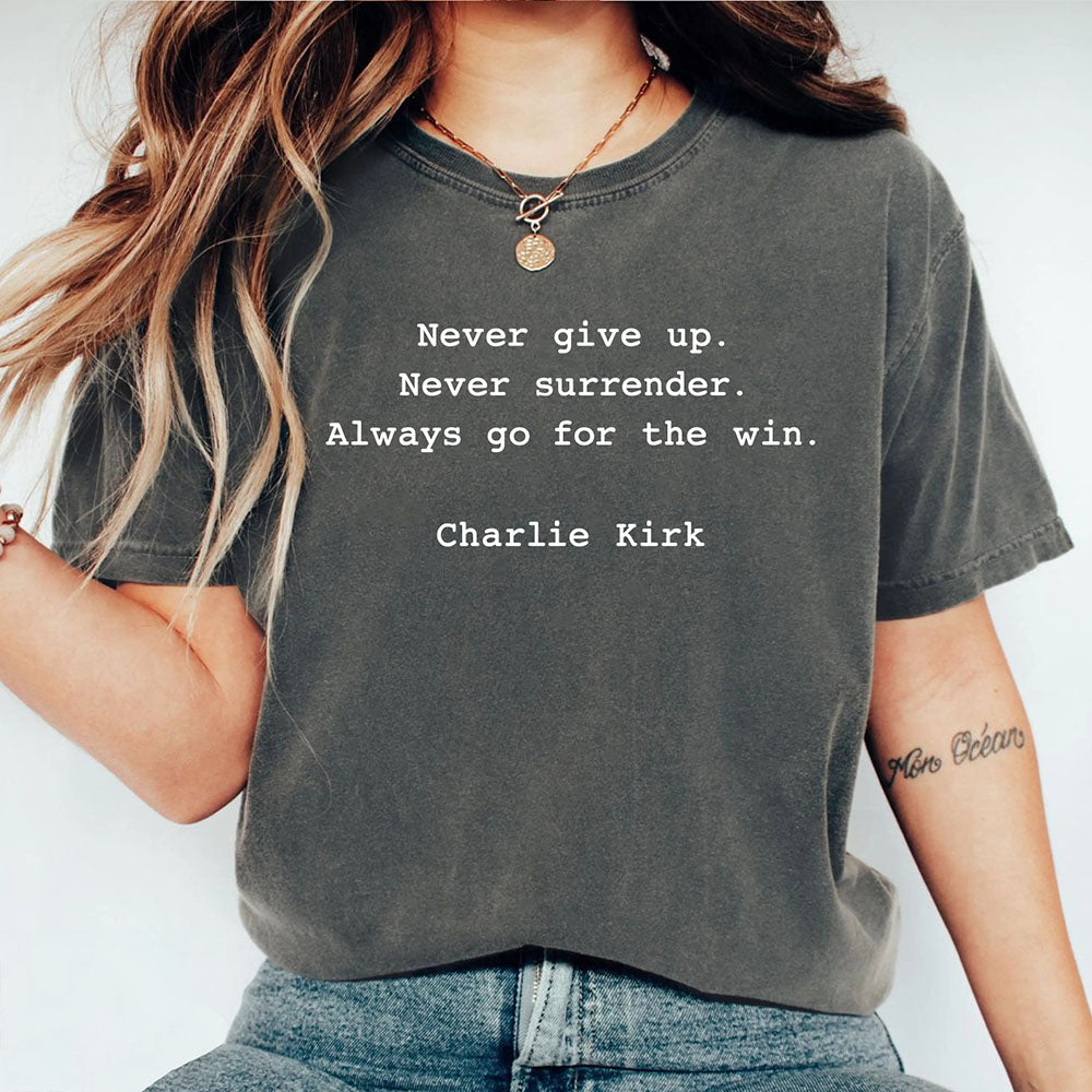 Charlie Kirk Memorial Comfort Colors Shirt | Human Rights Tee | Motivational Free Speech T-Shirt | Political Shirt 682833