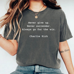 Charlie Kirk Memorial Comfort Colors Shirt | Human Rights Tee | Motivational Free Speech T-Shirt | Political Shirt 682833