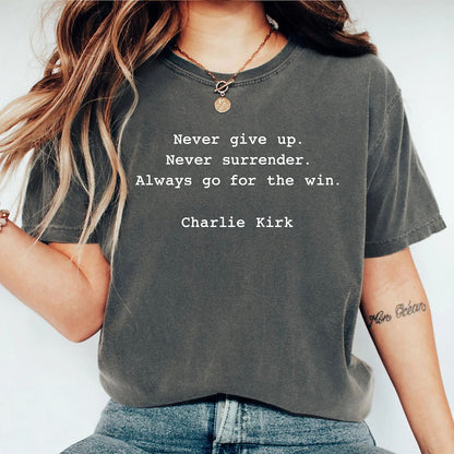 Charlie Kirk Memorial Comfort Colors Shirt | Human Rights Tee | Motivational Free Speech T-Shirt | Political Shirt 682833