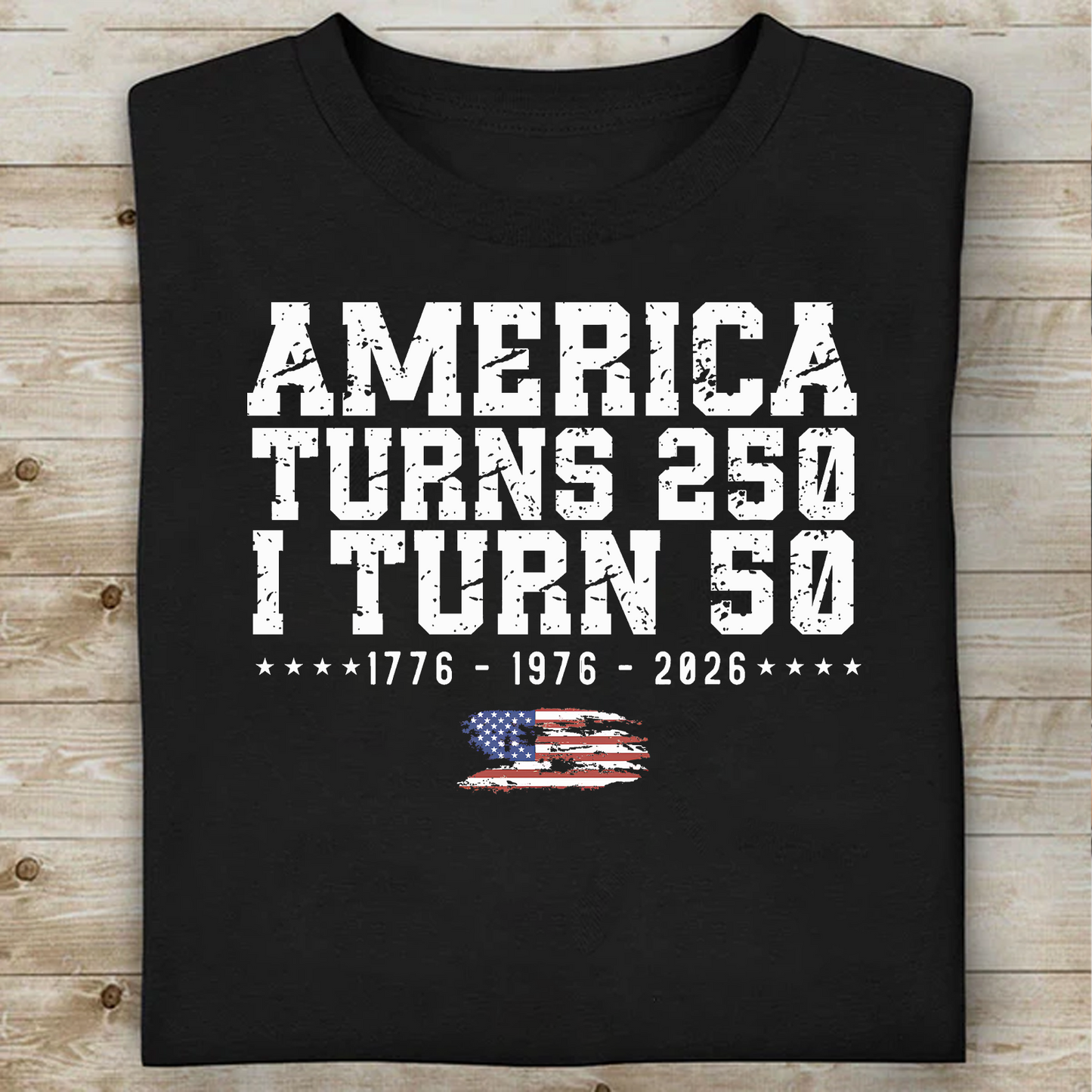 America Turns 250 I Turn 50 Shirt, Personalized Independence Day Tee, Patriotic 250th Anniversary Shirt 685118