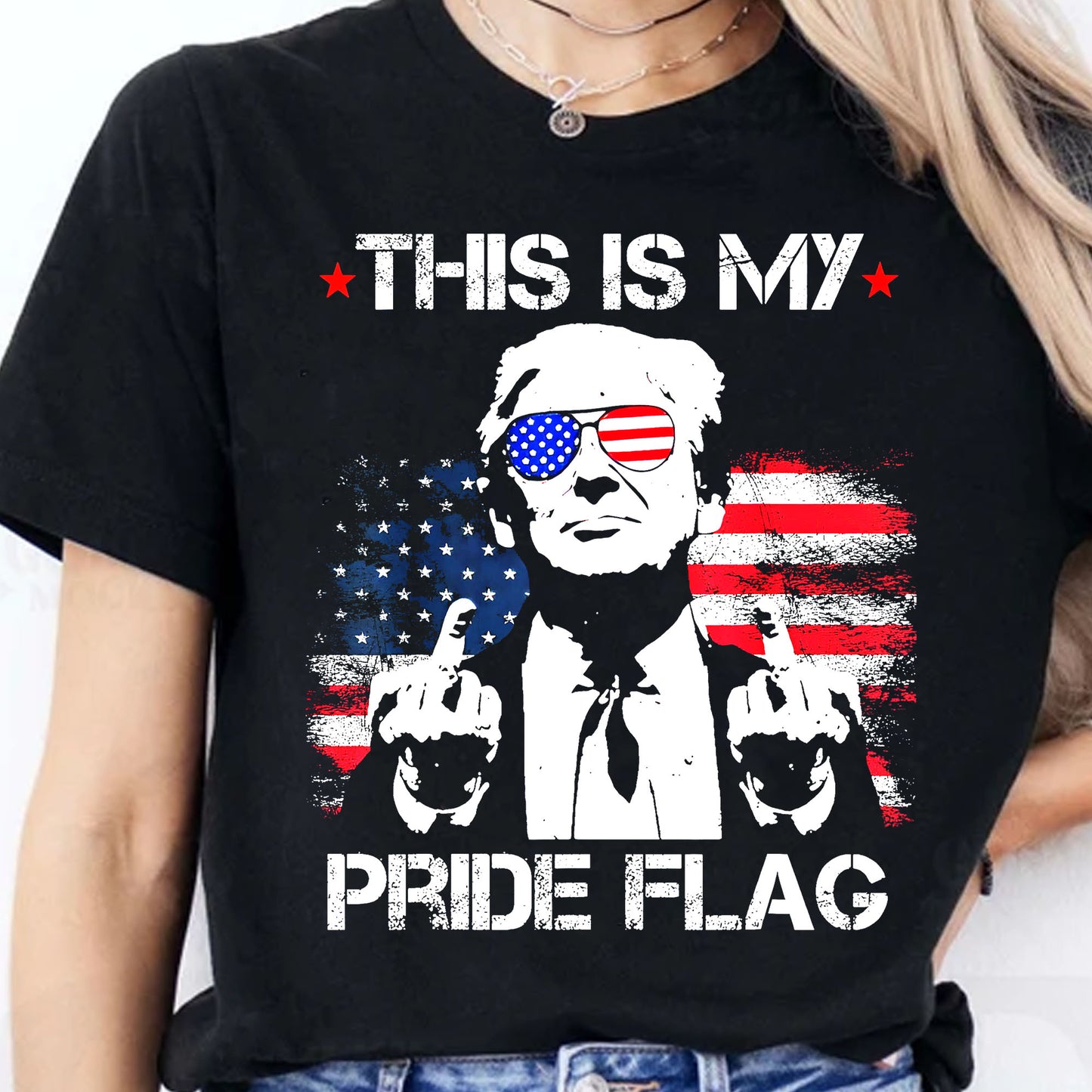 This Is My Pride Flag Trump Shirt | Happy 250th Birthday USA | Patriotic 4th Of July Tee | America 250th Anniversary | Independence Day Shirt 682574
