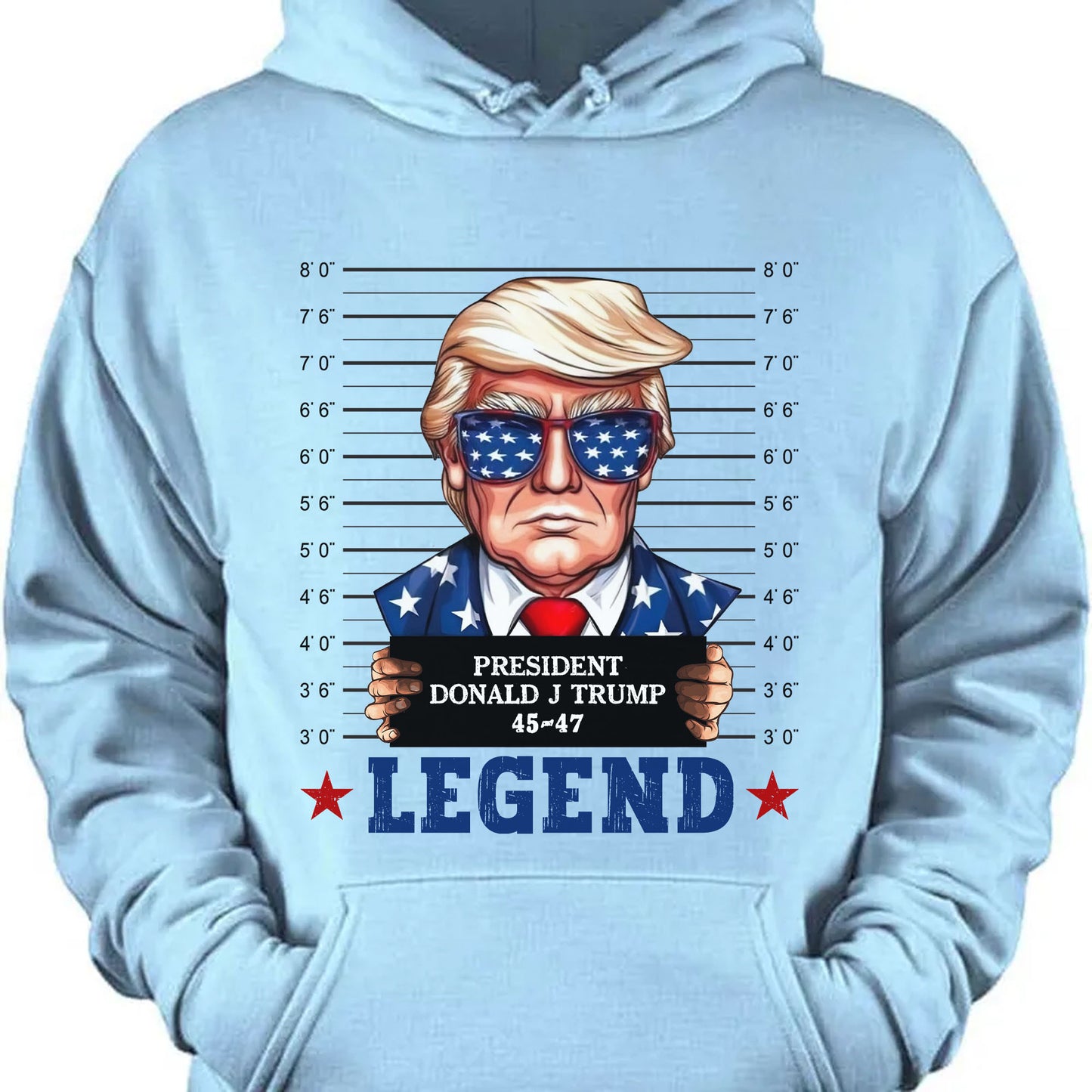Trump Mugshot Legend Shirt | Trump 2024 Shirt | Trump Supporters Tee | Donald Trump Shirt Bright C1077 - GOP