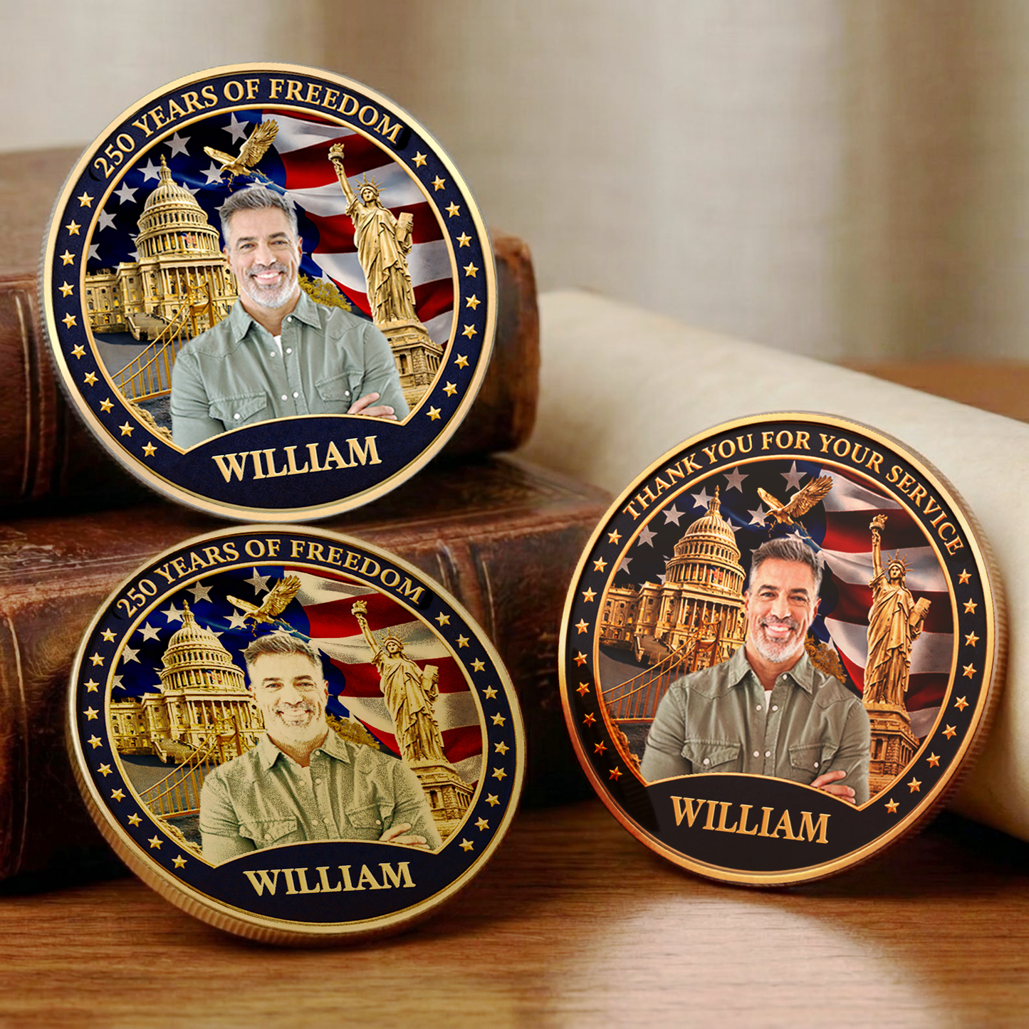 USA 250 Years Of Freedom Commemorative Coin | Patriotic Celebration 4th Of July Coin 684723