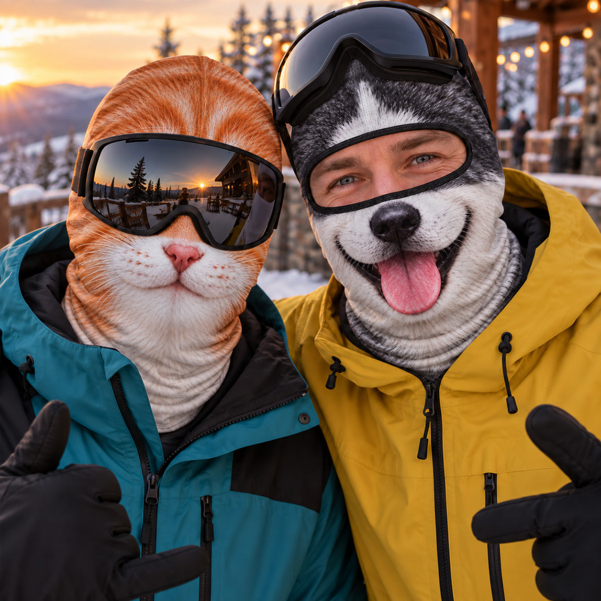 Personalized Funny Ski Paws Crew Balaclava Ski Mask, Gag Gift For Pet Lover 686586 WFD