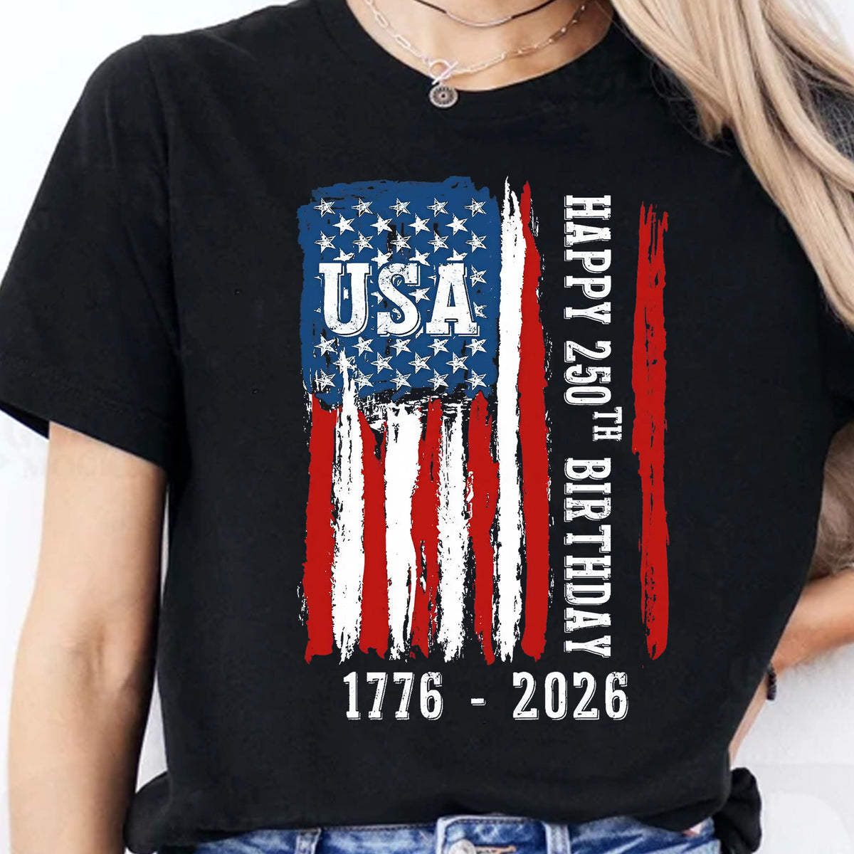 Happy 250 Years Birthday USA Shirt | Patriotic 4th of July 1776–2026 T-Shirt | America 250th Anniversary | Independence Day Shirt 682483