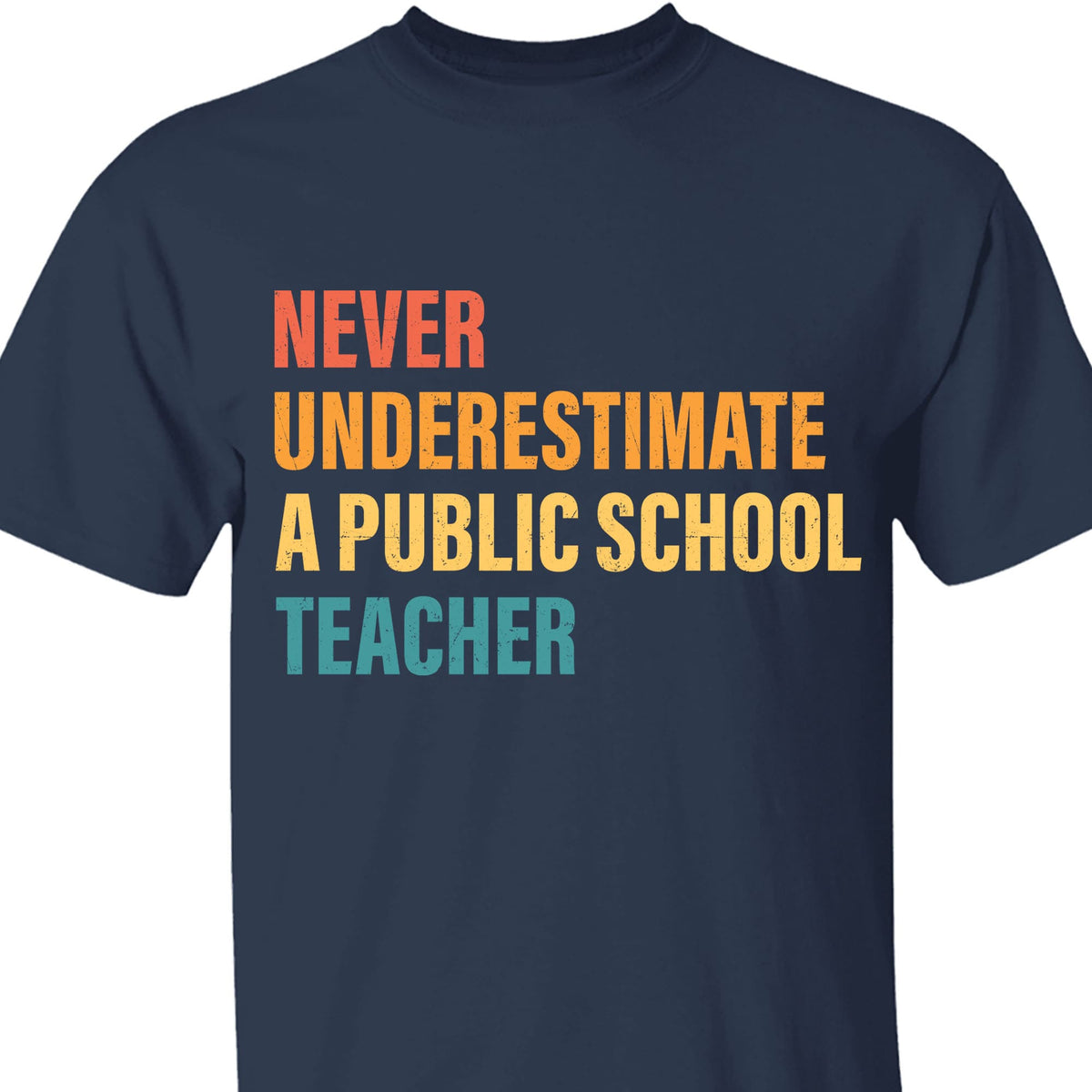 Never Underestimate A Public School Teacher Shirt | Kamala Harris 2024 Shirt | Democrat Shirt Dark T1542 - KH2