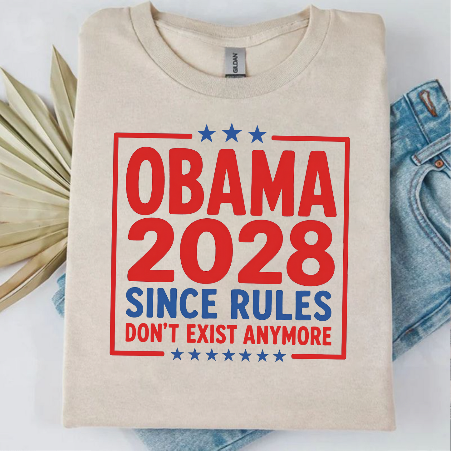 Obama 2028 Retro Election Bright Shirt, Funny Political Tee, Parody Anti Trump Shirt 686022