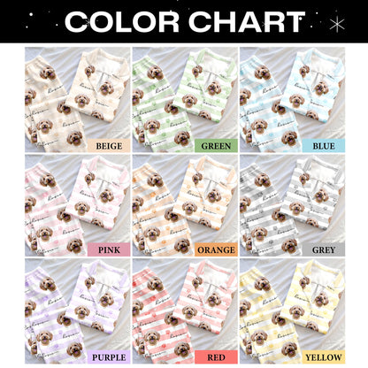 Custom Pet Photo Satin Pajamas, Personalized Pet Sleepwear, Cute Gift For Pet Lover 686315 WFD
