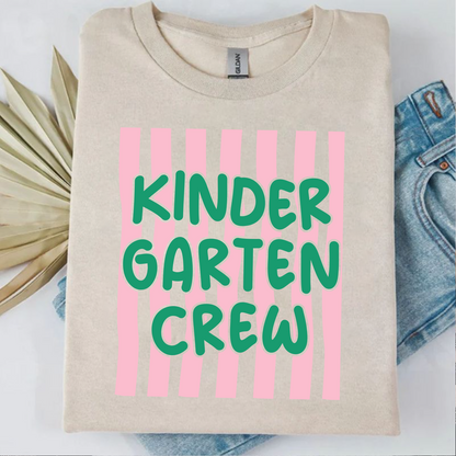Personalized Kindergarten Crew Shirt, Kindergarten Team Tee, Back To School Gift 685461