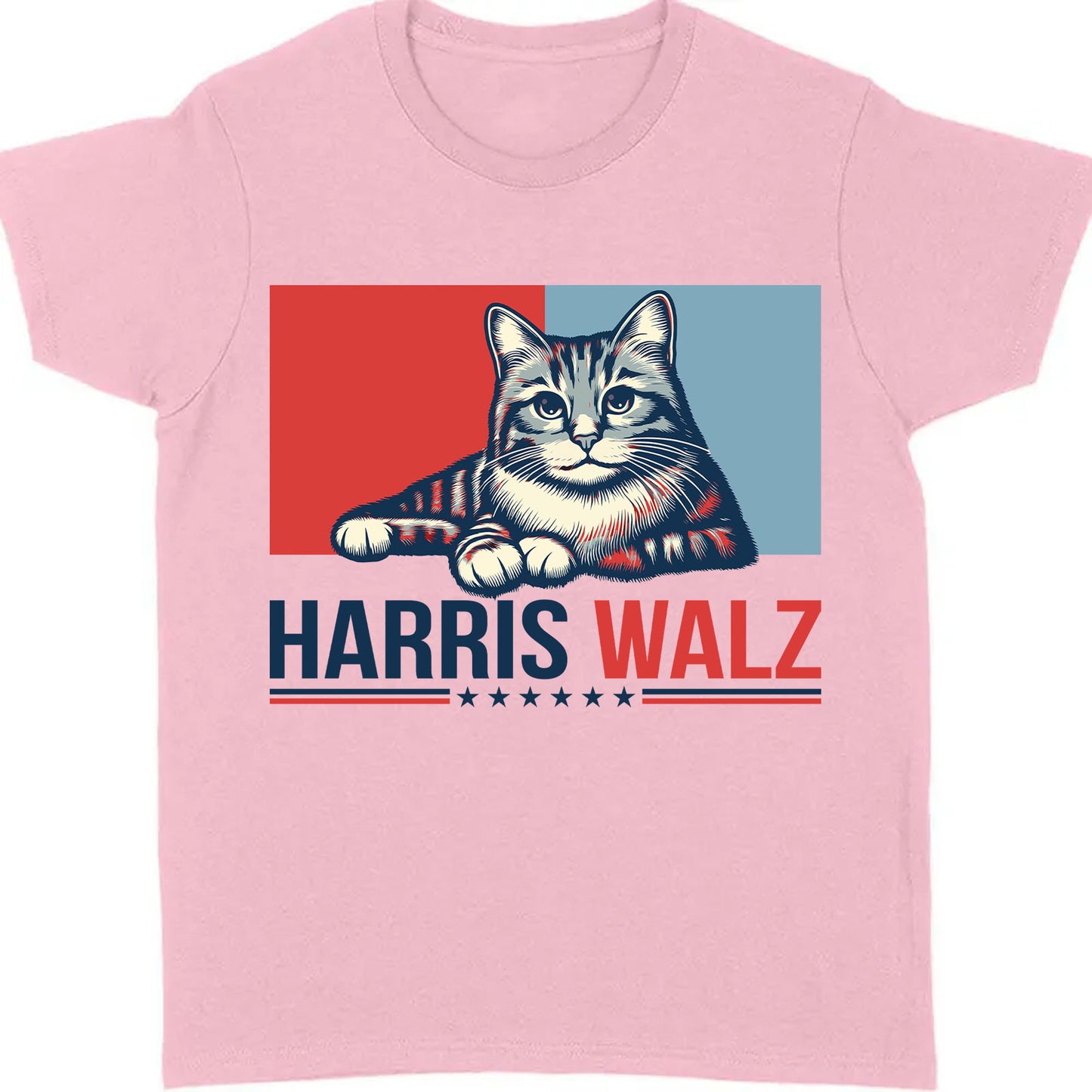 Harris Walz 2024 Cat Obviously Shirt | Kamala Harris 2024 Shirt | Democrat Shirt Bright C1420 - KH2