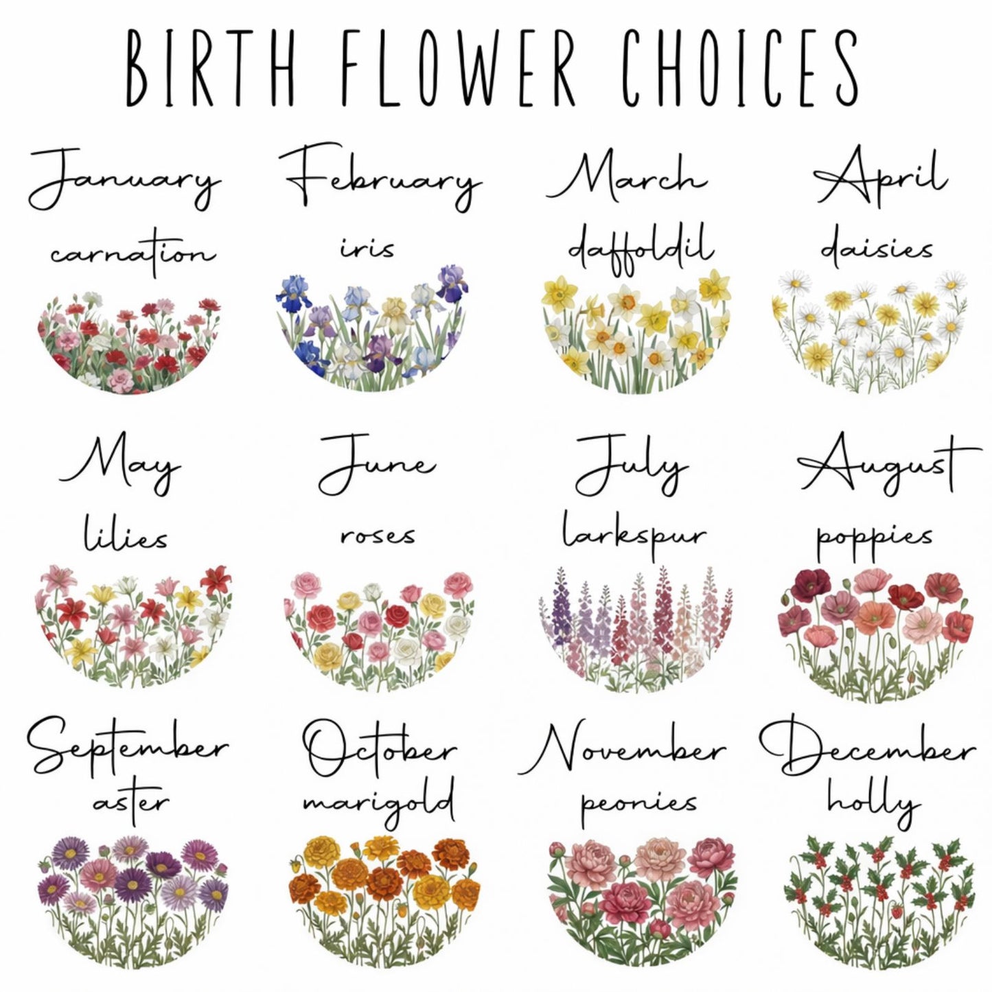 Birth Month Flower Ring Trinket Dish | Personalized Jewelry Dish | Custom Birthday Jewelry Dish | Gift For Her 684798