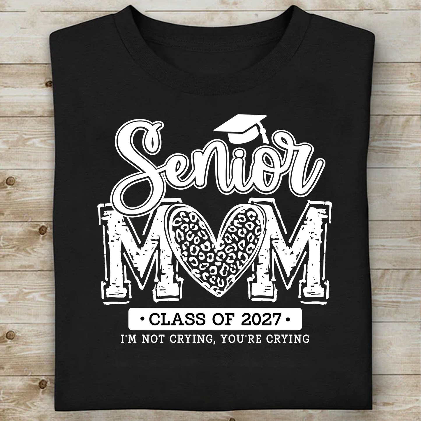 Personalized Senior Mom Class Of 2027 Dark Shirt, Custom Graduation Mom Tee, Proud Senior Mom Graduation Gift 685849