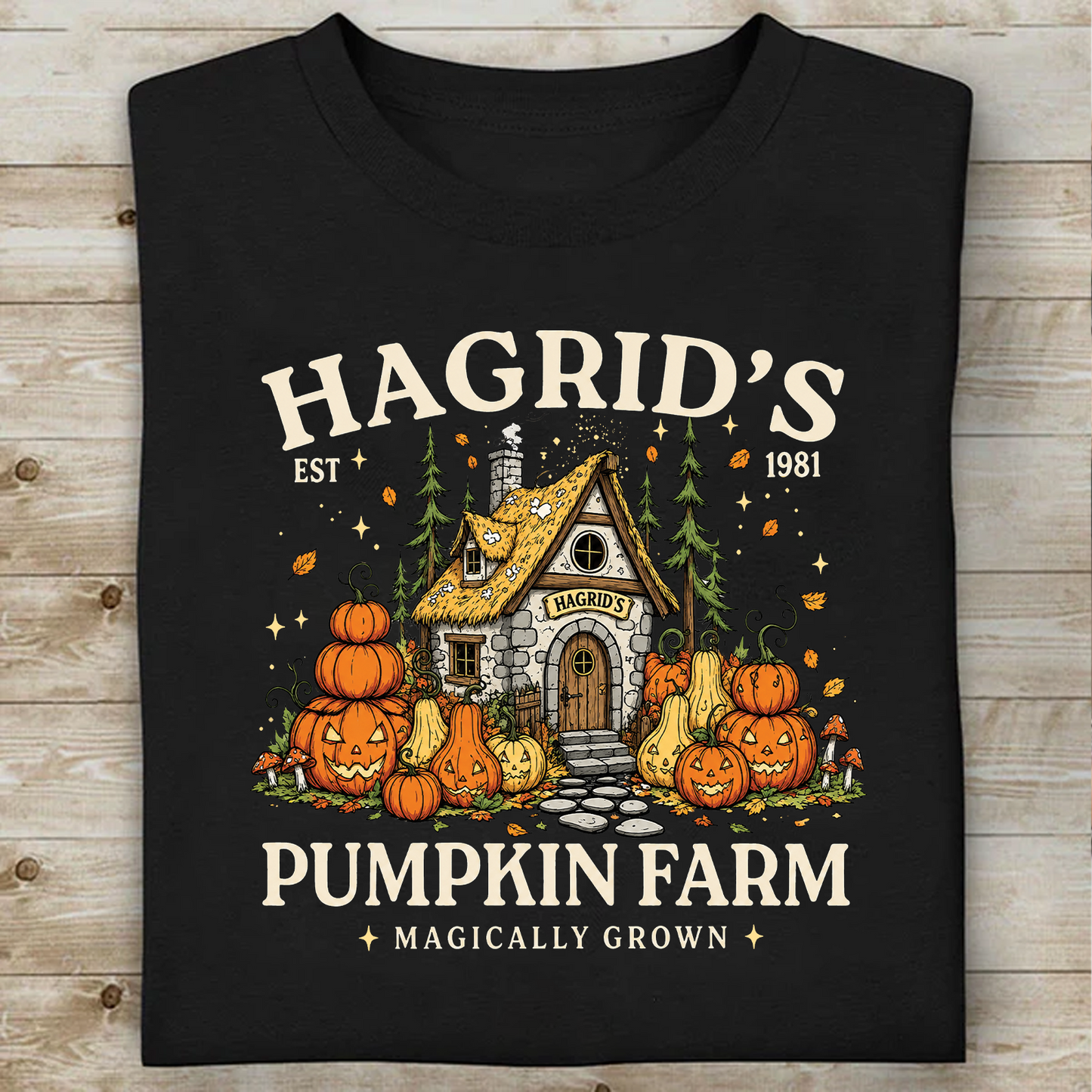 Hagrid's Pumpkin Patch Shirt, Wizard Halloween Tee, Pumpkin Farm Shirt, Spooky Season Gift 685840