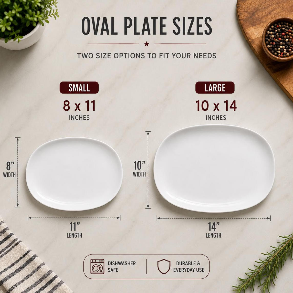 Personalized Christmas Serving Plate, Custom Name Holiday Plate Gift For Family 686639