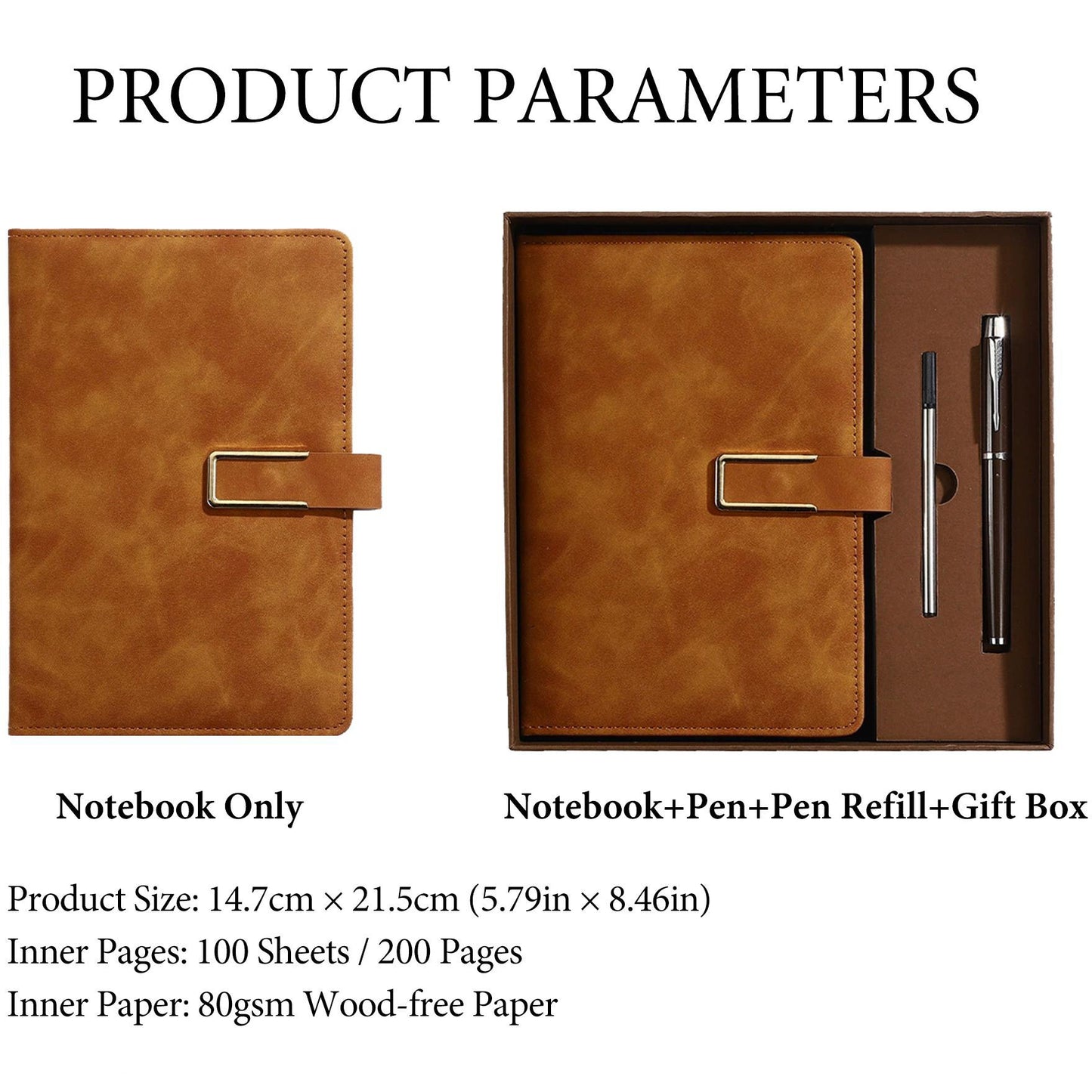 Personalized Birth Flower Leather Notebook, Custom Name Leather Notebook Set Gift For Women, Birthday/Teacher Gift 685381 WFD