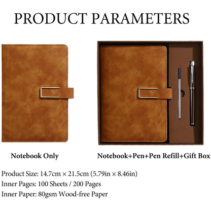 Personalized Birth Flower Leather Notebook, Custom Name Leather Notebook Set Gift For Women, Birthday/Teacher Gift 685381 WFD