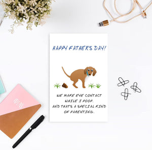 Dog Dad Fathers Day Greeting Card Gift for Men, Funny Father’S Day Card from Dog Dad