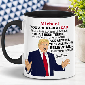 Personalized Title and Name You are Great Mug, Great Father's Day Accent Mug C629 - GOP