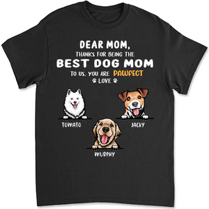 Thanks For Being The Best Dog Dad Mom Personalized Custom Photo Dog Shirt T684