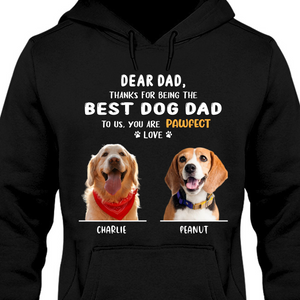 Thanks For Being The Best Dog Dad Mom Personalized Custom Photo Dog Shirt T684