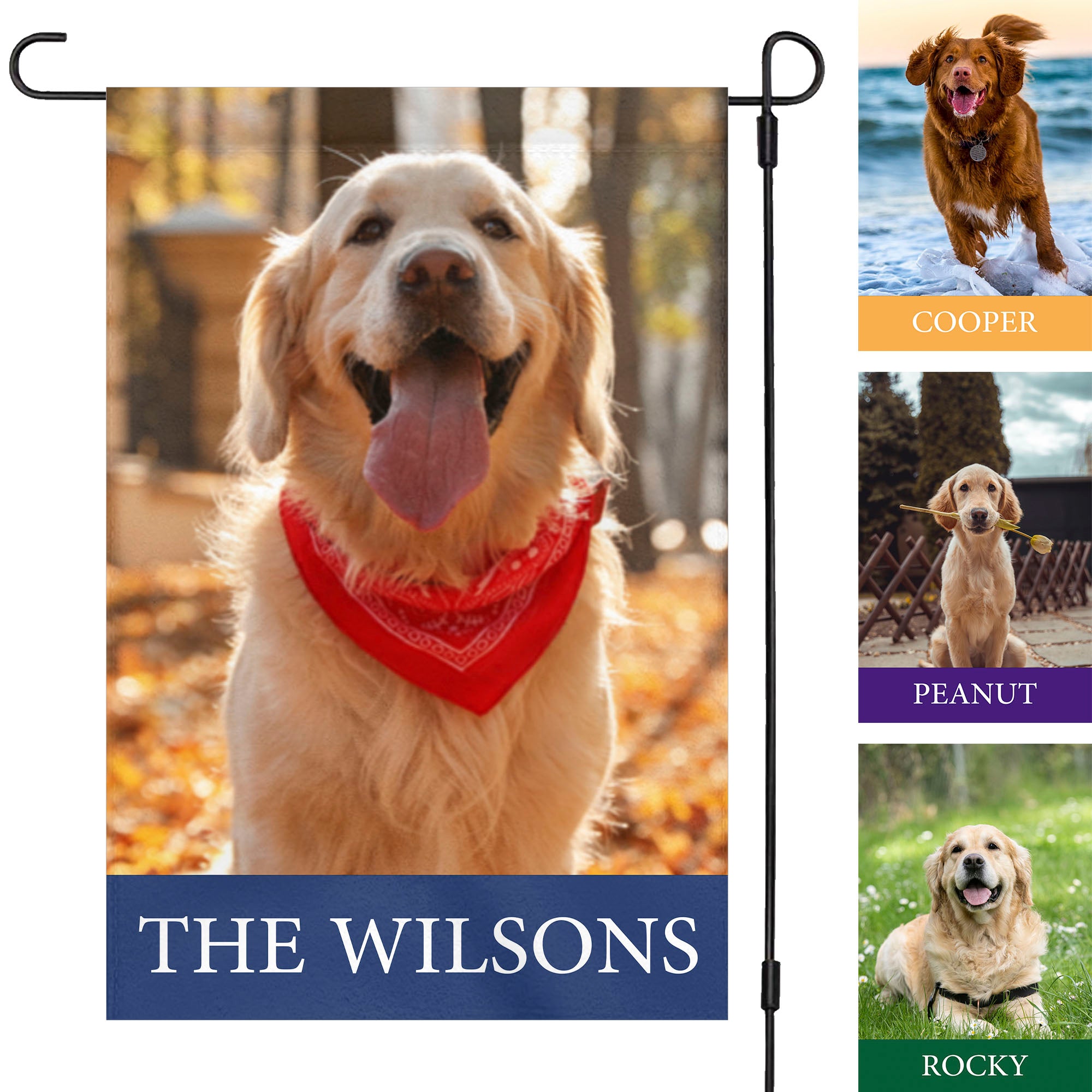 Dog Cat Pet Personalized Custom Photo Garden Flag T722