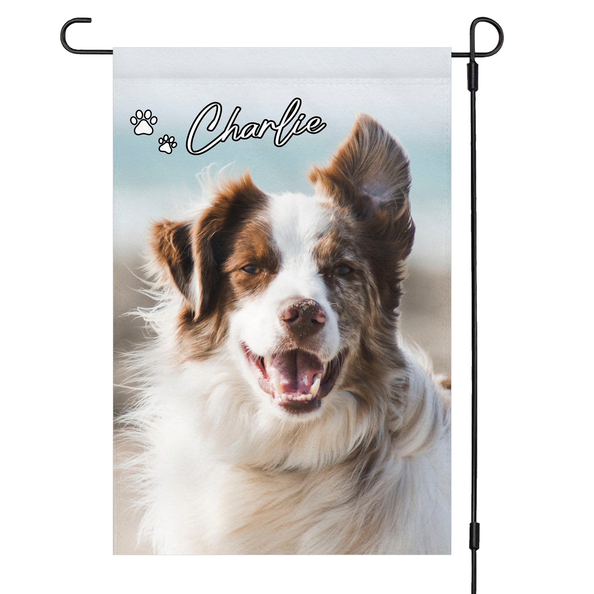 Dog Cat Pet Paw Personalized Custom Photo Garden Flag T723