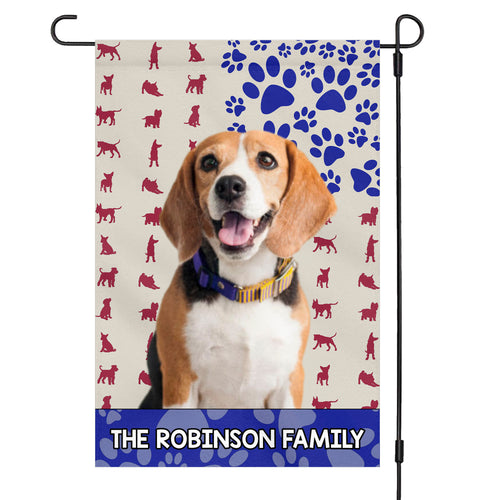 The American Family Personalized Custom Photo Dog Garden Flag T752