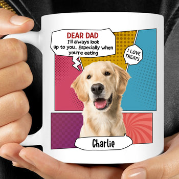 Always Look Up To You Personalized Custom Photo Dog Cat Mug T764