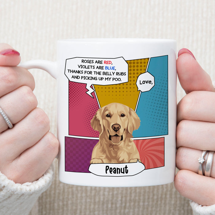 Roses Are Red Violets Are Blue Personalized Custom Photo Dog Cat Mug T766