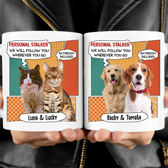 I Will Follow You Personalized Custom Photo Dog Cat Mug Gift For Dad Mom T768