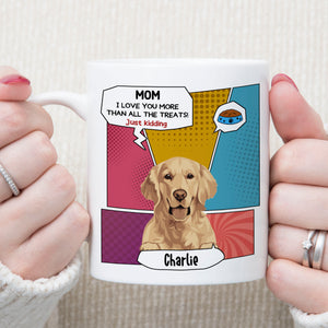 Just Kidding Personalized Custom Photo Dog Cat Mug Gift For Dad Mom T772