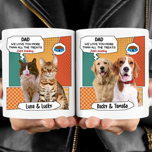 Just Kidding Personalized Custom Photo Dog Cat Mug Gift For Dad Mom T772