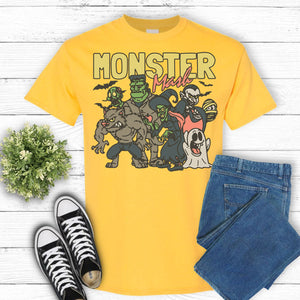 Retro Monster Mash Halloween Shirt