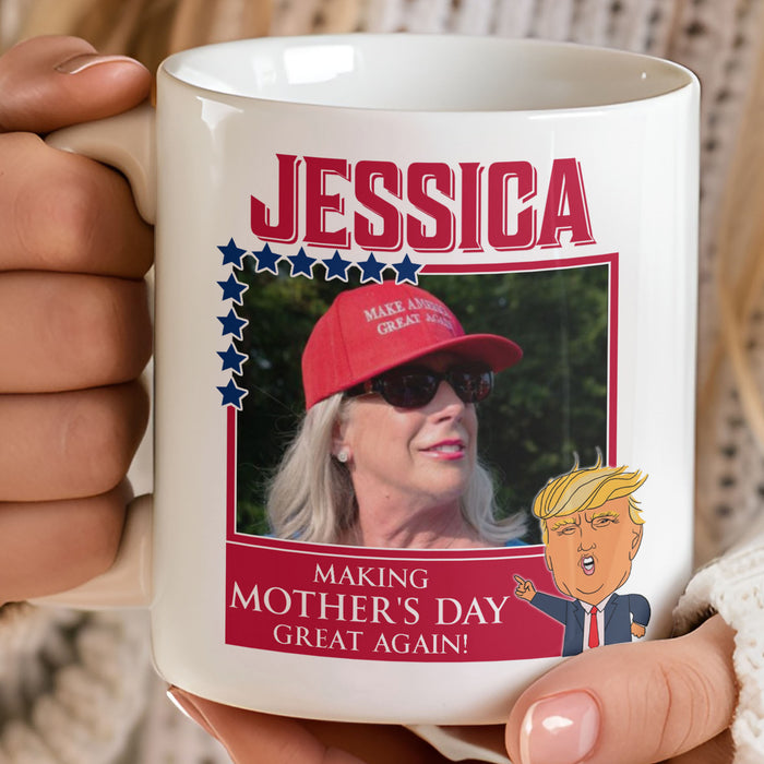 Donald Trump Father's Day Mug | Gift for Dad, Gift for Mom | Personalized Custom Photo Father's Day Mug C875 - GOP