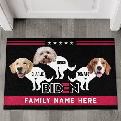 Dog Pooping On Biden | Political Anti Biden Doormat | Personalized Trump Supporters Doormat C885 - GOP