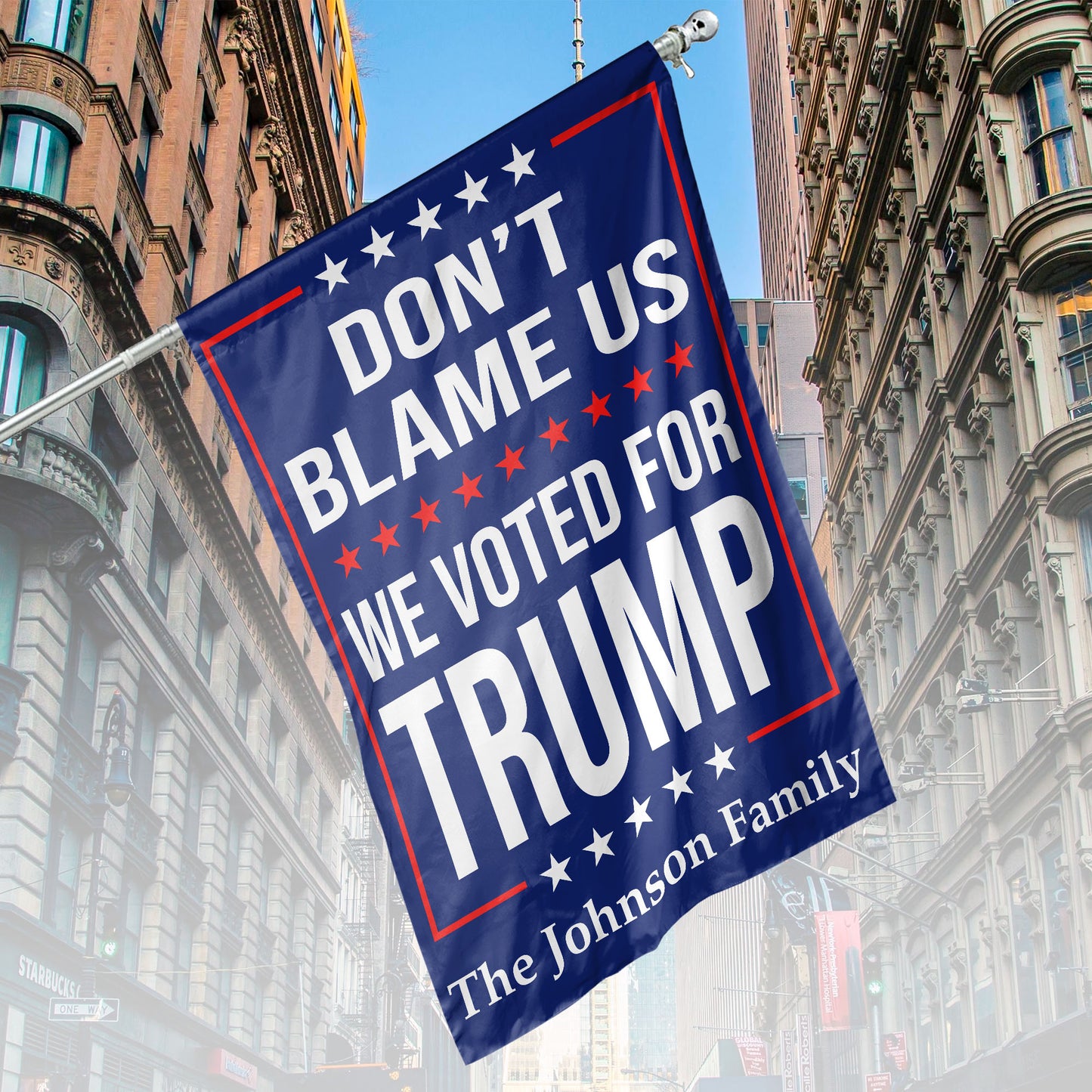 Don't Blame Us, We Voted For Trump | Donald Trump Homage Flag | Donald Trump Fan Flag | House Flag, Garden Flag C941 - GOP