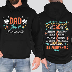 Fatherhood Tour Shirt - Custom Fathers Day Shirt - Gift for Dad, Birthday Gift - Front & Back Shirt C975