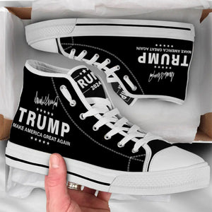 Trump 2024 Make America Great Again Shoes | Donald Trump Fan High Top Canvas Shoes C1017 - GOP