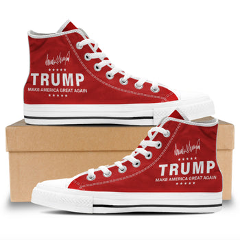 Trump 2024 Make America Great Again Shoes | Donald Trump Fan High Top Canvas Shoes C1017 - GOP