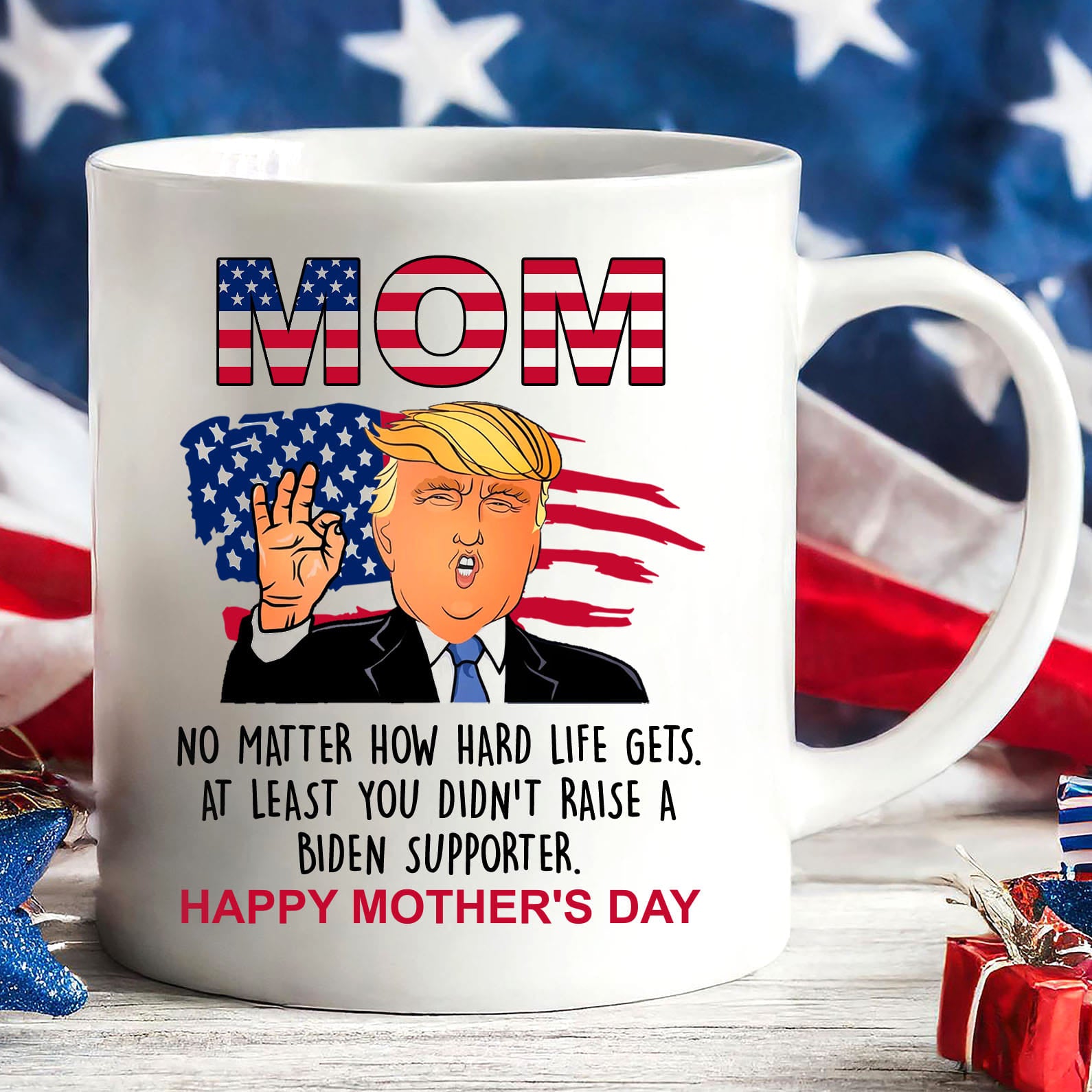 Funny Mother's Day Greeting Mug, Personalized Custom Name White Mug Accent Mug, Gift for Mom, Gift for Wife 681023 - GOP
