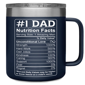 Gifts for Dad from Daughter Son | Birthday Gifts for Great Dad Mom| Stainless Steel Tumbler With Handle C1027 - GOP