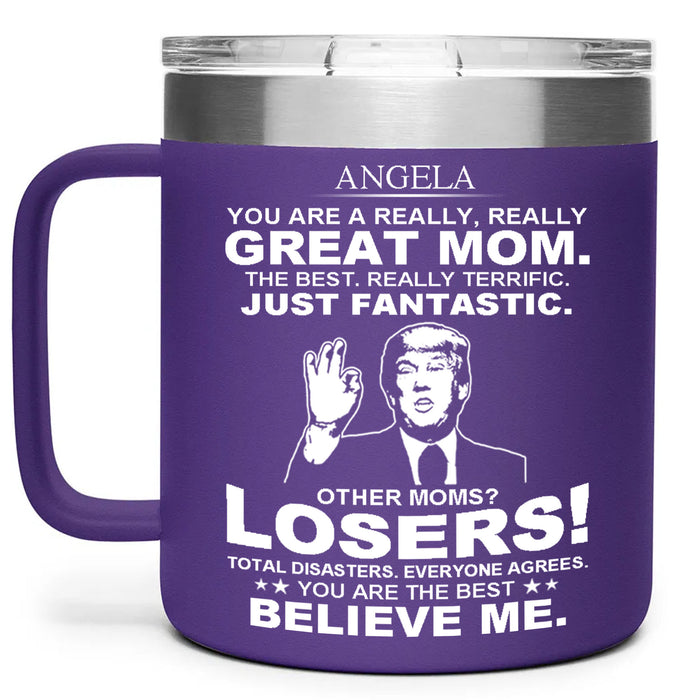 Gifts for Dad from Daughter Son | Birthday Gifts for Great Dad Mom| Stainless Steel Tumbler With Handle C1027 - GOP